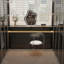 Armoire pour vestibule de luxe 39,37 po Black Light Luxury