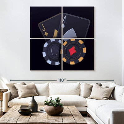 Senne Black Playing Cards And Chips