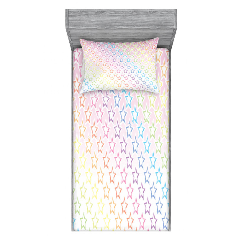 Microfiber Sheet Set, Twin Sheet Set with Fitted Sheet