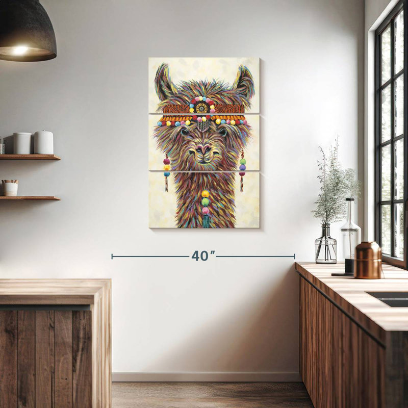 Brampt Hippie Llama II, 38" H x 24" W