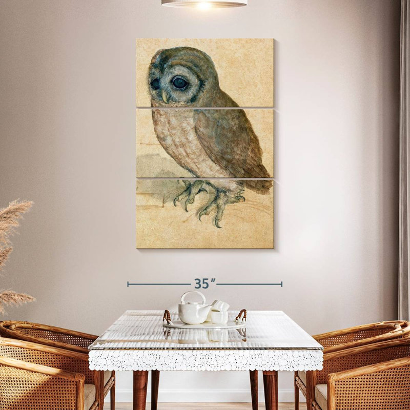 Brampt The Little Owl, 50" H x 32" W
