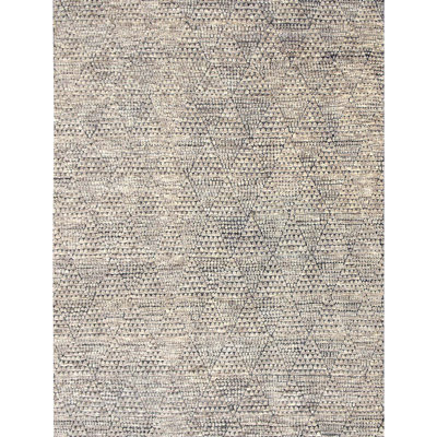 Tapis naturel et gris anthracite de haute qualité noué à la main