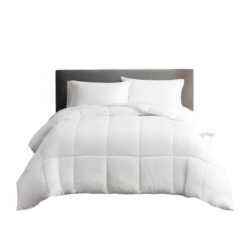 Édredon simple en duvet synthétique - 3M, coton à densité de tissage 300, literie 100%, nuits relaxantes, Édredon simple