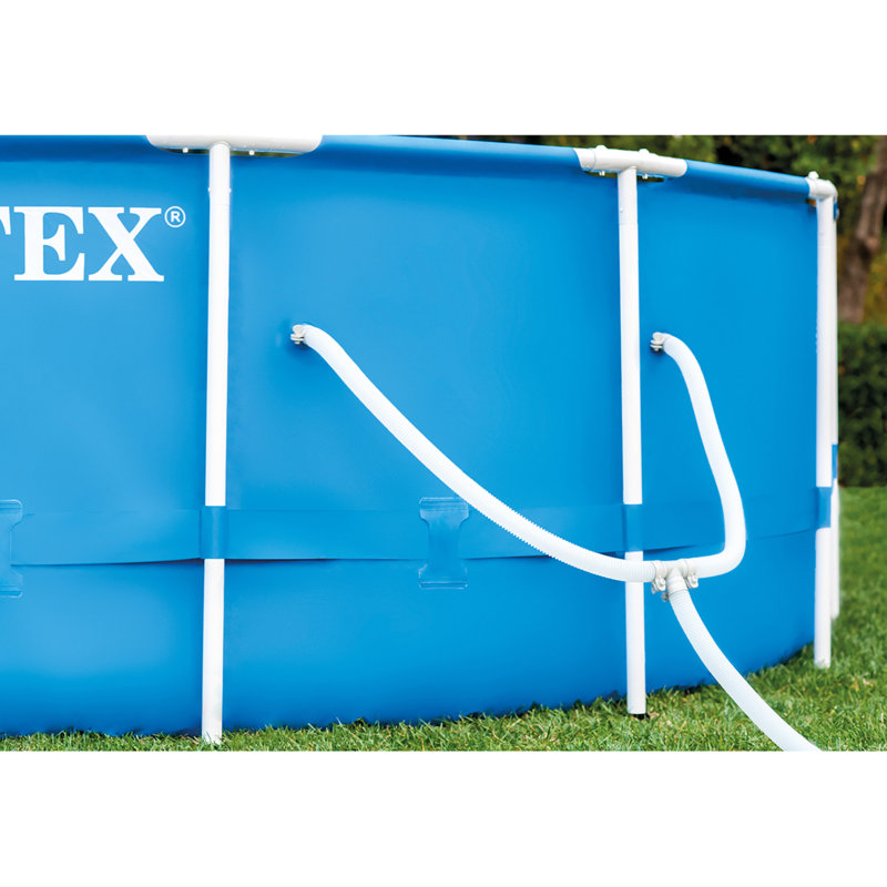 Plastic Round Frame Set Pool 40'' H x 105'' W x 128'' L , with Pump Included
