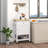Versatile Rolling Kitchen Cart With Sturdy Rubberwood Top And Abundant Storage-1853176285