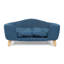 Lit pour chien bleu marine avec fonctionnalité Mid-Century moderne, coussin et pieds en bois de bouleau stable, lit de style assemblage, bleu, ferme requis
