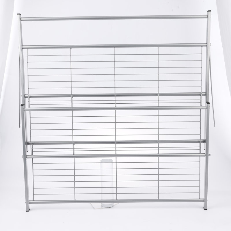 Brunsville 27.5'' W Metal Storage Rack, Silver