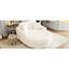 Chaise longue beige de 55 po. Nombre de places assises. Oreillers amovibles. Revêtement en chenille. Fabrication. Lit moderne rembourré en mousse. Siège spacieux. Chenille de luxe. Fabrication solide. Qualité-1129376647