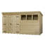 14 Ft. W x 3 Ft. D Shiplap Pent Wooden Shed