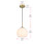 Luminaire suspendu sphérique simple à 1 lumière Snead-92416217-33559758-33591606