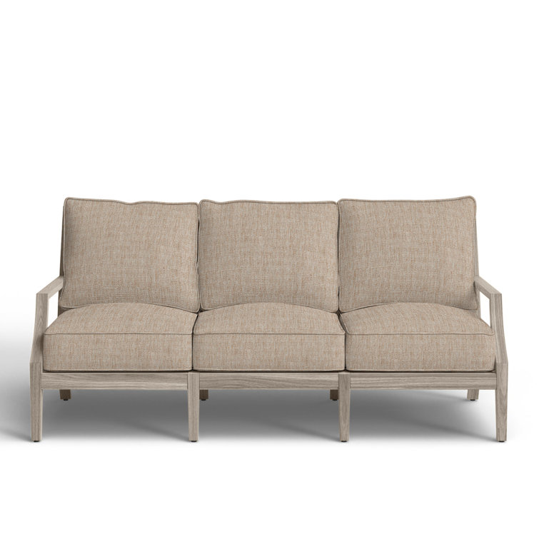 Haley Teak Outdoor Lattice Back Sofa