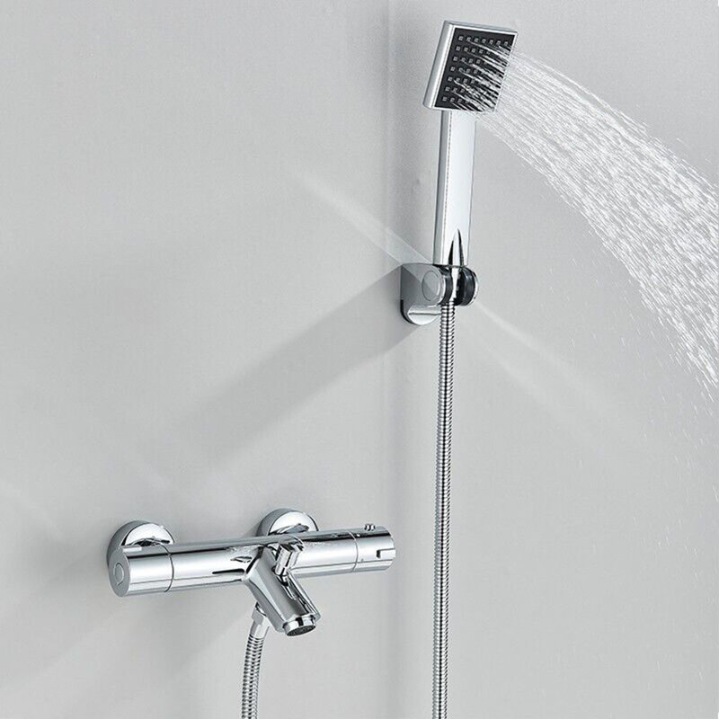 Akkar 2 Handle Wall Waterfall Faucet Bath Filler with Diverter