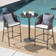Aribert 2 - Person Round Outdoor Dining Set with Cushions