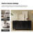 Modern Berenika 58" Wide Sideboard with Latticework Doors-421592339