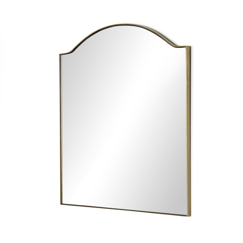 Jacques Mirror-Antique Brass, Golden, 40" x 38"