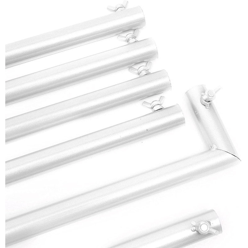 Support pour fond de mariage en forme d'arche de fer blanc 2,1M