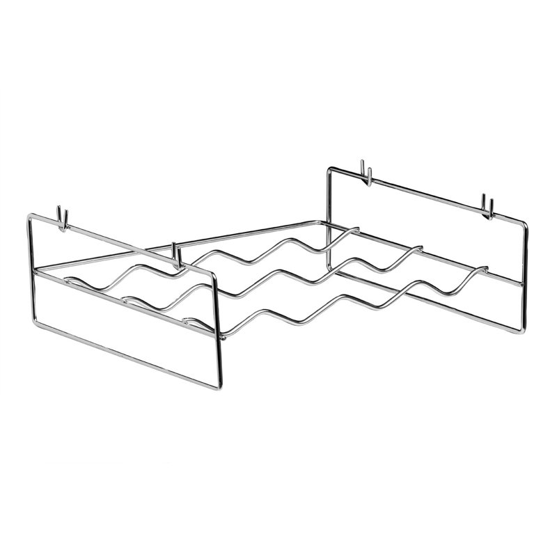 Wall Mounted Wine Bottle Rack in Chrome