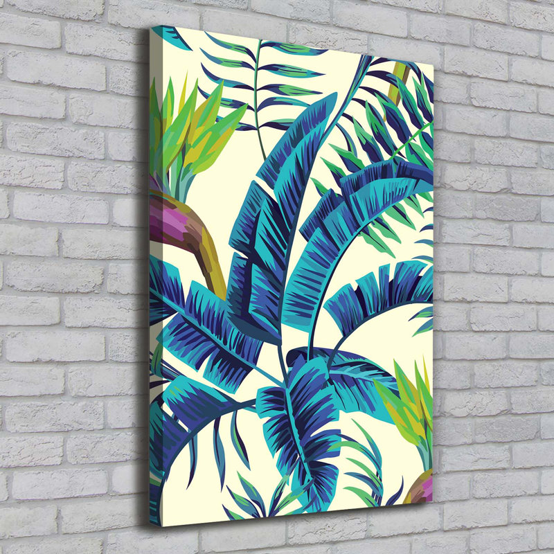 Tropical Leaves - Wrapped Canvas Print