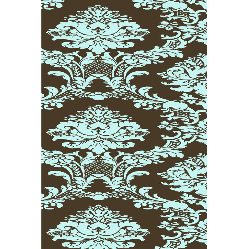 Vivid Damask In Blue I by Vision Studio - Wrapped Canvas Print, 46cm H x 30cm W