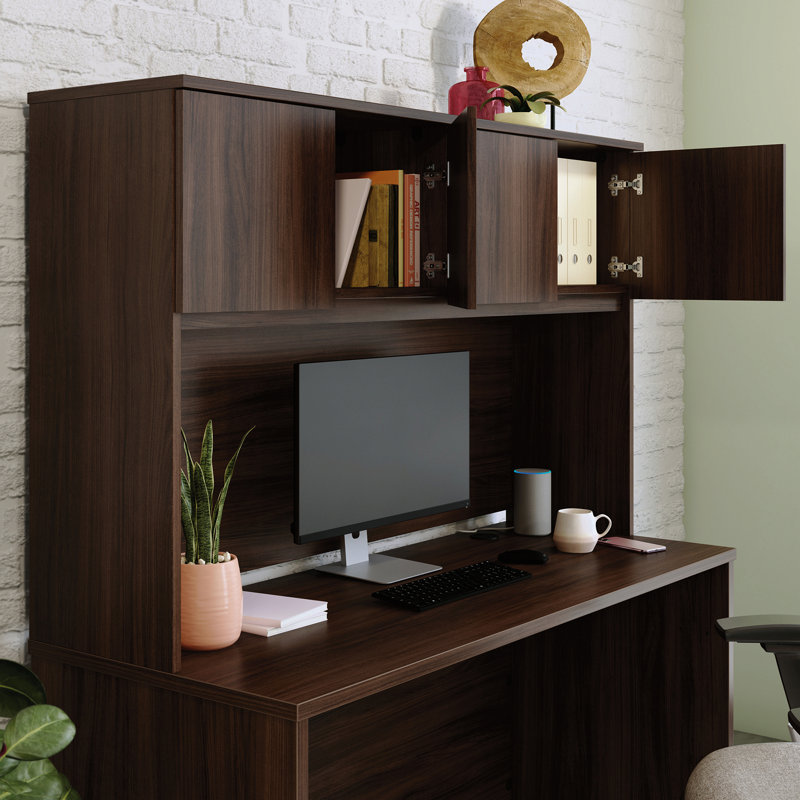 60" X36" Hutch, Brown Finish