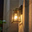 Applique murale d'extérieur 1 lumière, luminaire extérieur noir mat avec verre transparent