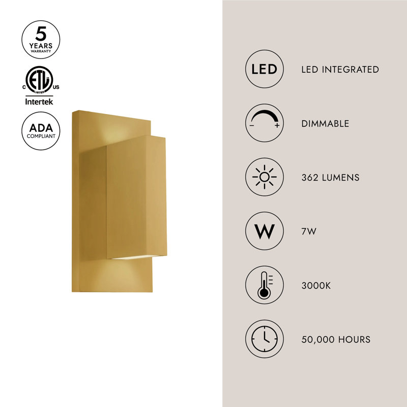 Vista 1 - Light LED Outdoor Flush Mount, Black