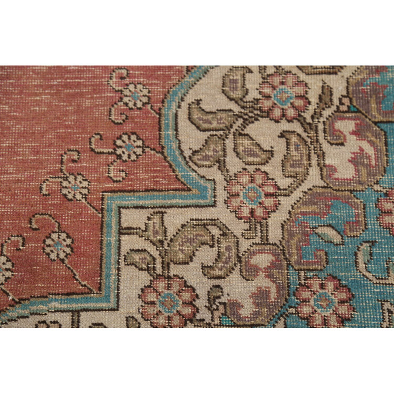 Tapis traditionnel géométrique rétro 8 x 11