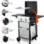 2 barbecues au gaz propane, ss, 24600Btu, grilles de cuisson en émail, table d'appoint pliable, panier suspendu pour gril de ferme 2, station de grillage