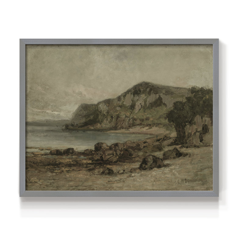Paysages rétro-DCCV-reproduction encadrée, H 8 po x l 10 po, Gris
