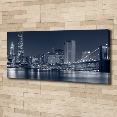 Manhattan New York - Wrapped Canvas Print