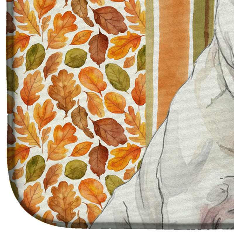 Tapis de séchage blanc White Bulldog Heirloom