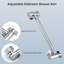 Pomme de douche 10 po: à forte pluie et à main, bras de 11 po, 6 modes de jet, autonettoyante, acier inoxydable, fuite, fixation murale, carré: à main avec motifs, sans fuite, douche, débit d'eau réglable-118036822