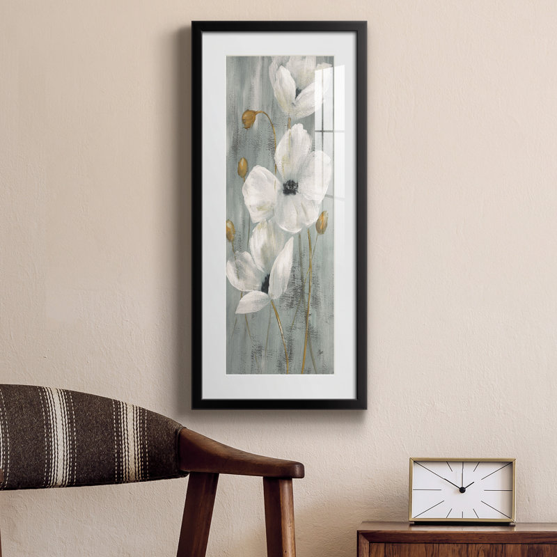 Peinture sur papier encadrée, Noir