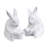 Set of 2 Whimsical Bunny Bookends