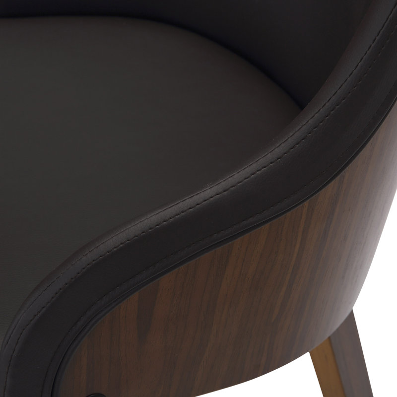 Hackler Upholstered Armchair, Brown