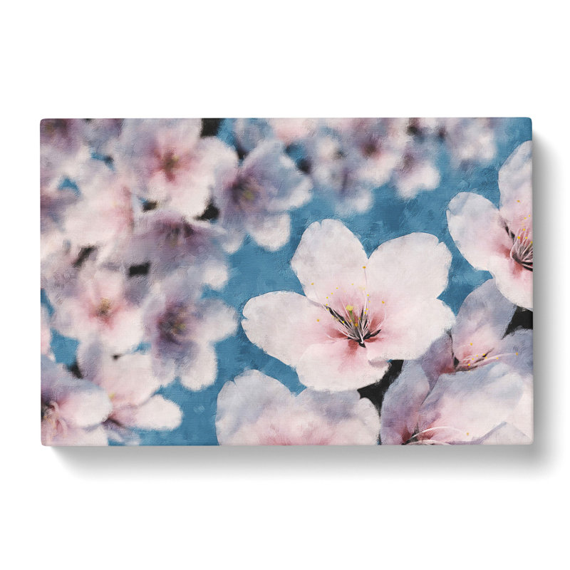 Cherry Blossom Tree In Spring Painting - Wrapped Canvas, 30cm H x 45cm W x 4cm D