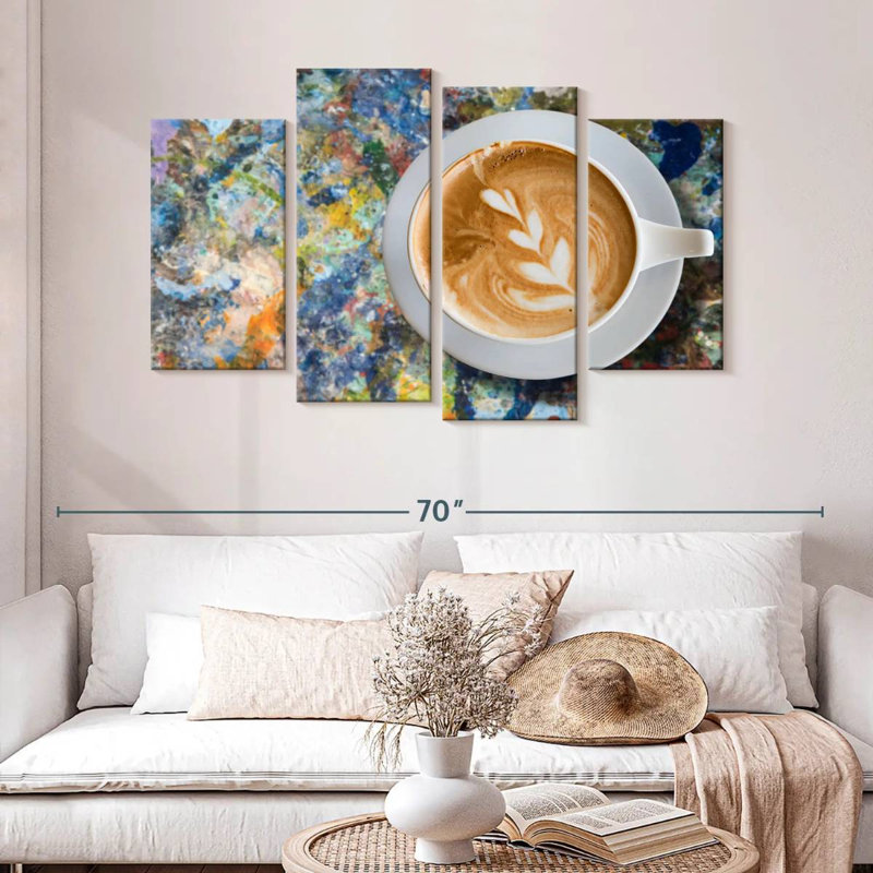 Yarlin Creative Latte Coffee, 32" H x 52" W