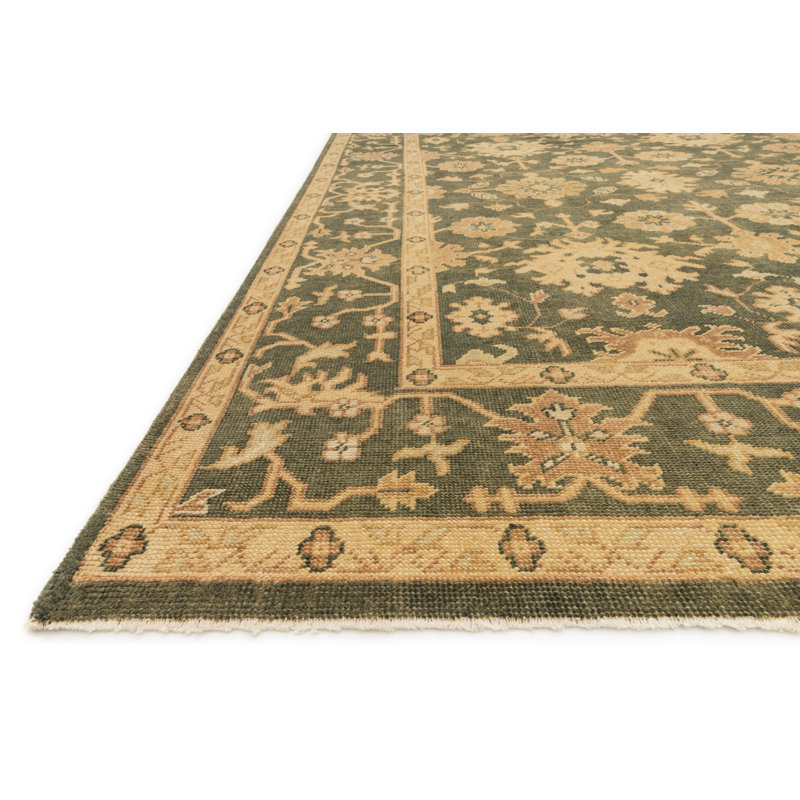 Kirtley Wool Oriental Indoor Rug, Rectangle 9'6" x 13'6"