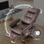 Fauteuil de direction avec repose-pieds Pelle Massage