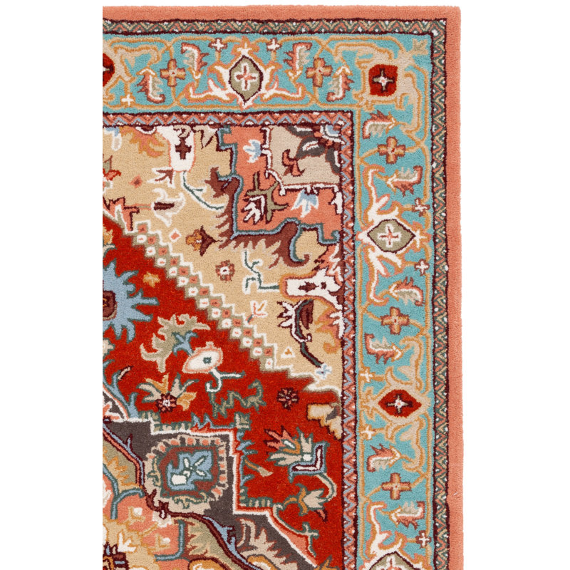 Omere Hand Tufted Wool Pile Oriental Rug, Square 6'