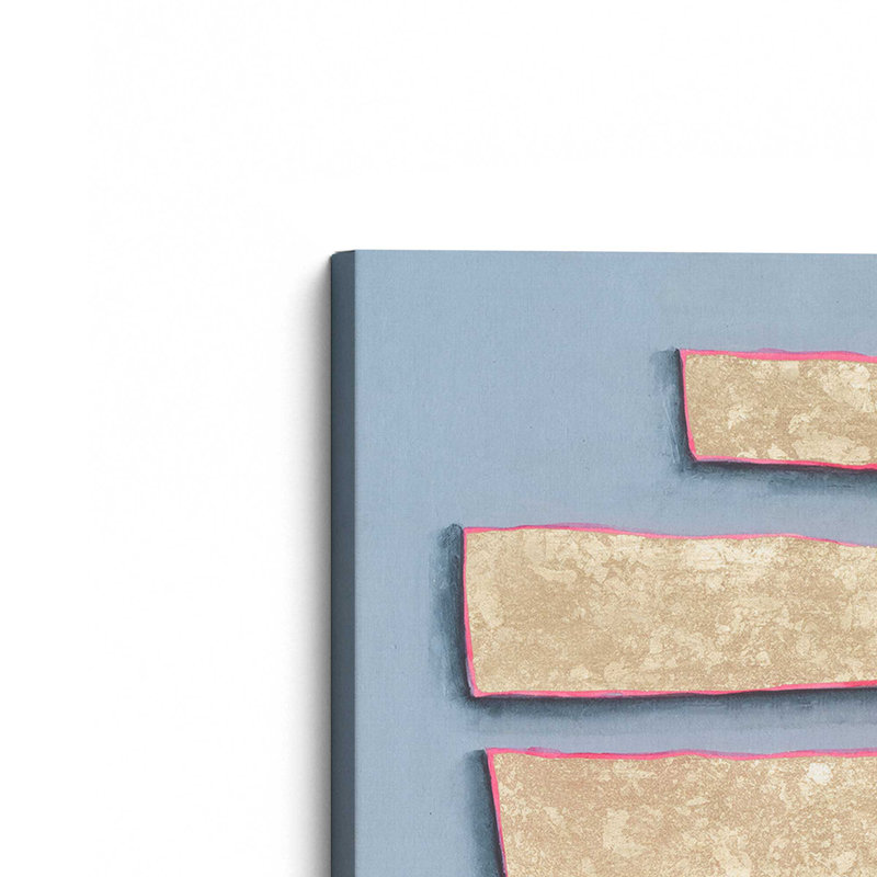 «Embossed Blocks I» par Michael Willett, reproduction d'art sur toile, H 12 po x l 12 po