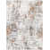 Rectangle Machine Woven Polyester Area Rug in Orange/Cream