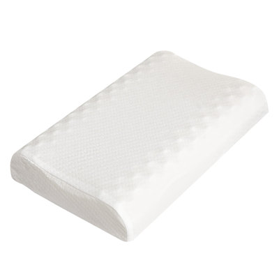 Adults Soft Latex Bed Pillow Cervical Support for Sleeping Back Stomach Side Sleepers 55x35cm