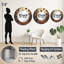 Brown Falling Oak Leaves - Miroir mural décoratif floral - imprimé sur métal-116413966