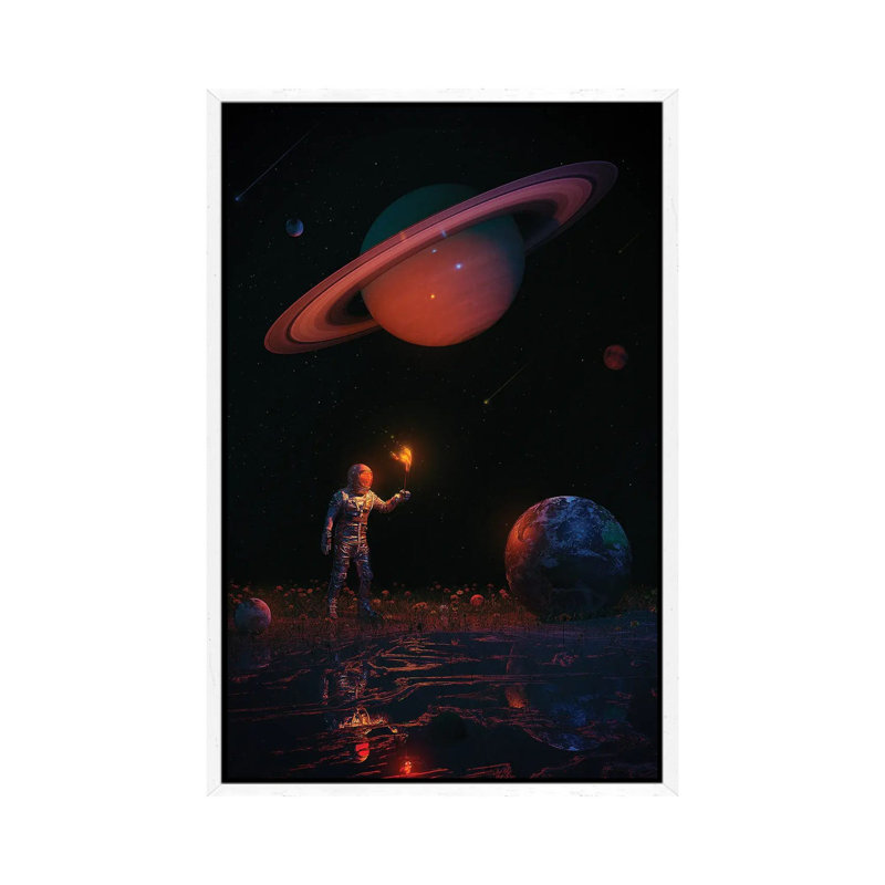 Let There Be Light 1 Piece Wall Art on Canvas, 66.04cm H x 45.72cm W x 3.81cm D, White Framed