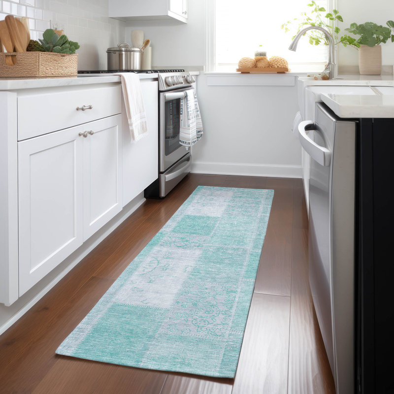 Patchwork Indoor / Outdoor Rug, Runner 2'3" x 7'6"
