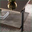 Table basse Champagne avec plateau à miroir et rangement - Élégante pièce maîtresse du salon