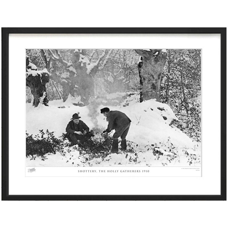 Shottery, The Holly Gatherers 1910 by Francis Frith - Single Picture Frame Print, 60cm H x 80cm W x 2.3cm D