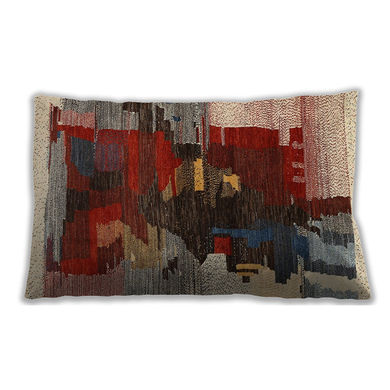 Abstract Throw Pillow, Synthetic