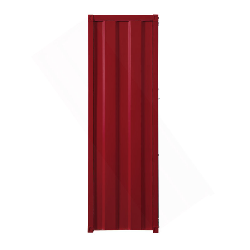 Cargo Red Finish Wardrobe, Red